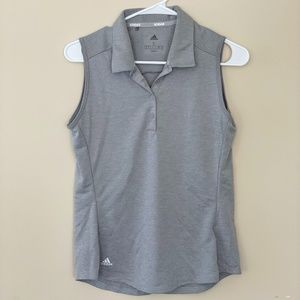 Gray Adidas Women's Golf/Tennis Polo Tank, Size Small